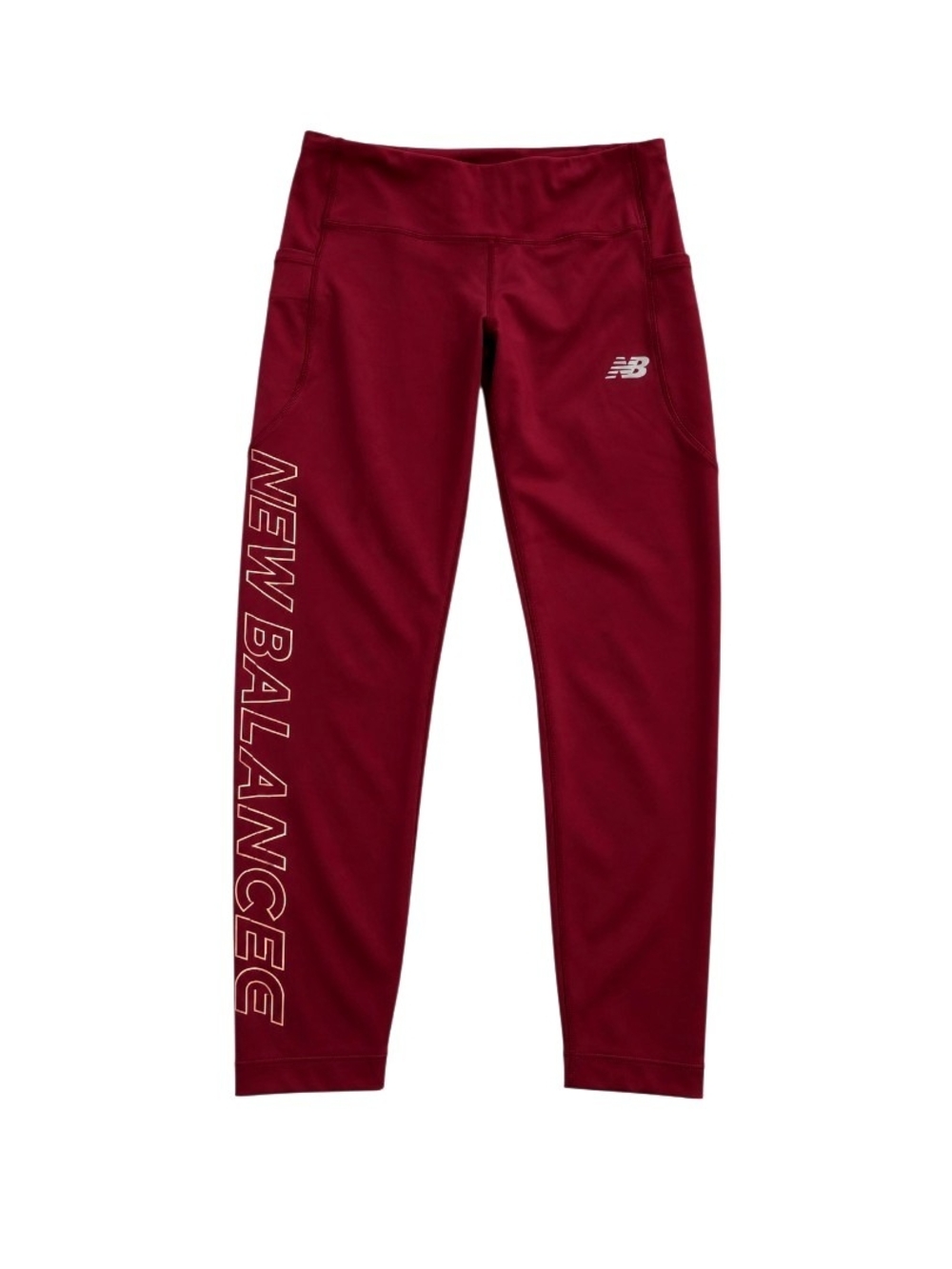 New Balance Impact Run Crop Leggings Burgundy | Size M